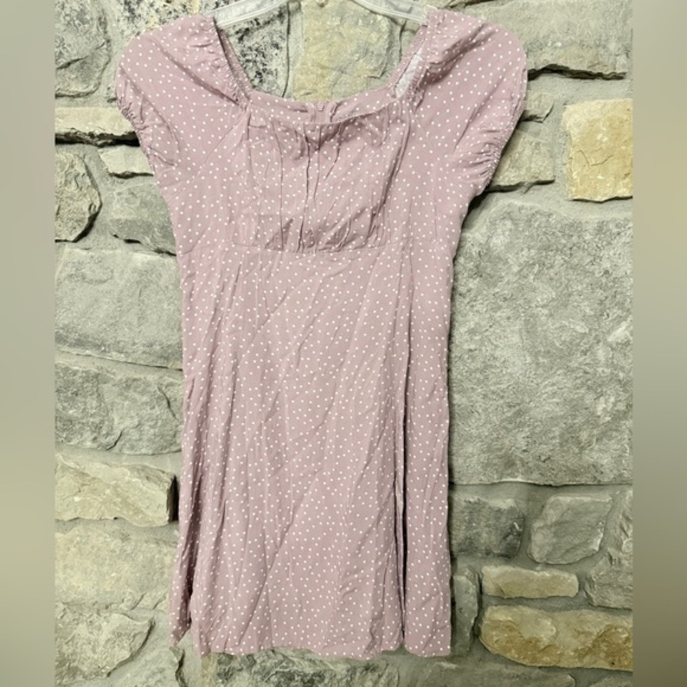 Art Class Light Purple Dotted Girls Dress Sz XL 14 AK